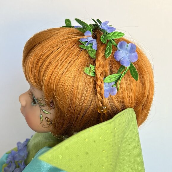 Paradise Galleries PIXIE GIRL DOLL Fairy Reborn RED HEAD 18" Vinyl Cloth COA - Picture 8 of 16
